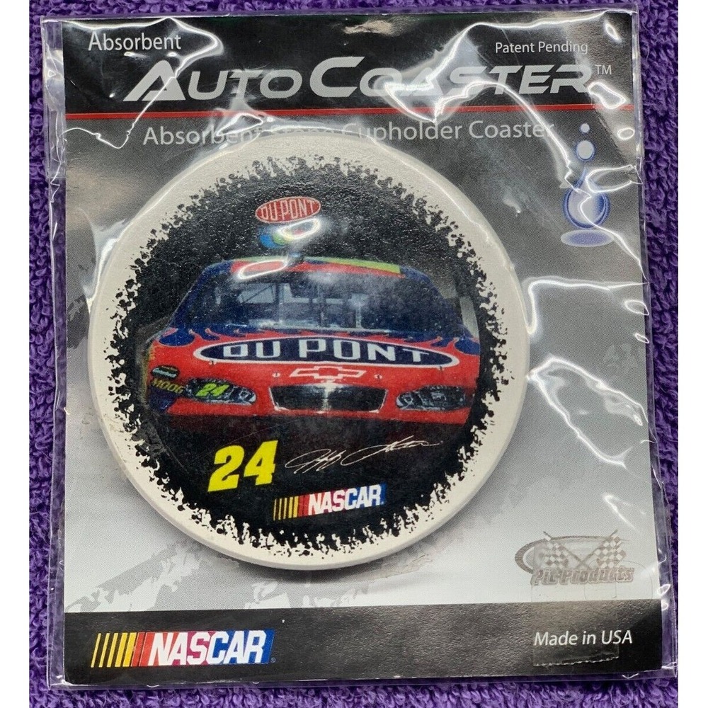 NEW Jeff Gordon NASCAR #24 ABSORBENT STONE CUPHOLDER COATER by AbsorbaStone